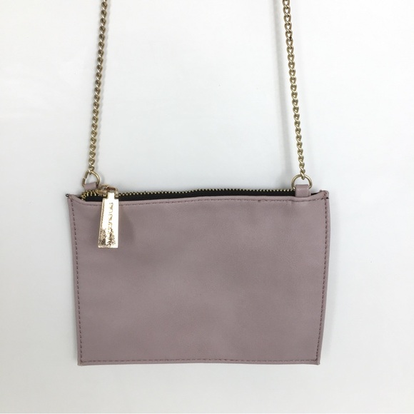 Big Buddha Small Crossbody Bag Lavender Purple With Gold Chainlink Strap - Picture 5 of 14